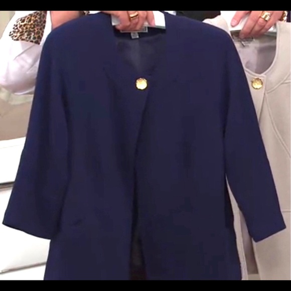 ❌SOLD❌George Simonton Lined Knit Jacket Top Button - Picture 2 of 8